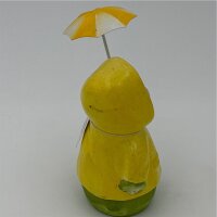 Poly Frosch mit Schirm H 13 Cm
