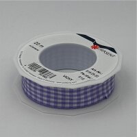 Band Vichy lavendel/weiss 25 MM 25 mm, 20 Meter mit...