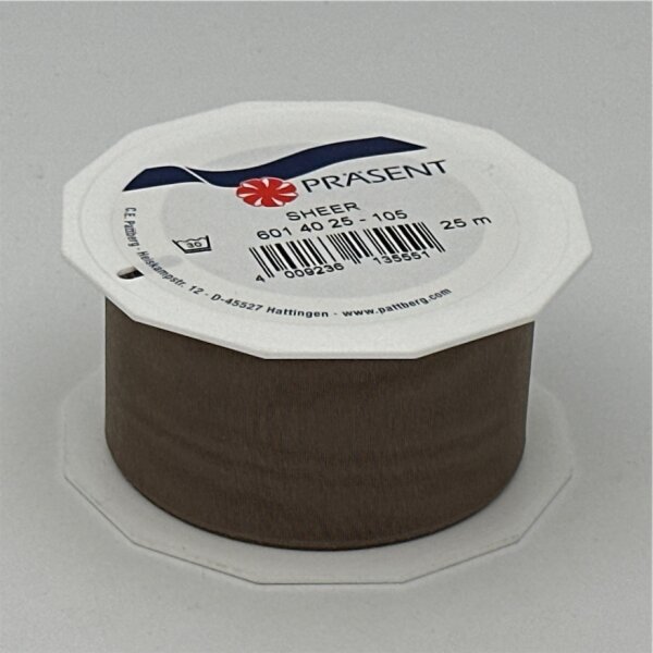 Band Sheer 40 MM taupe 25 Mtr