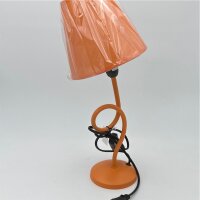 Tischlampe Metall m.Schirm Orange