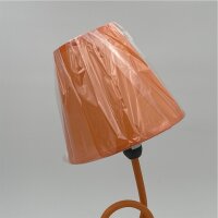Tischlampe Metall m.Schirm Orange