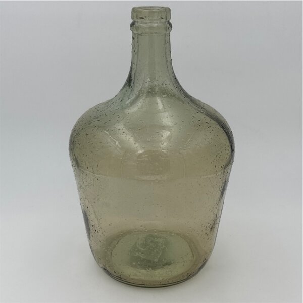 Flasche Recycled Glas,18 x 30 Cm Beige