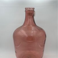 Flasche Recyled Glas,27 x 42 Cm Hellrosa