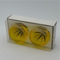 Teelichtglas schwimmend 6 x 4 cm, gelb