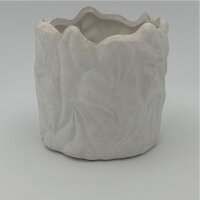 Blumentopf keramik weiss 14x13 cm
