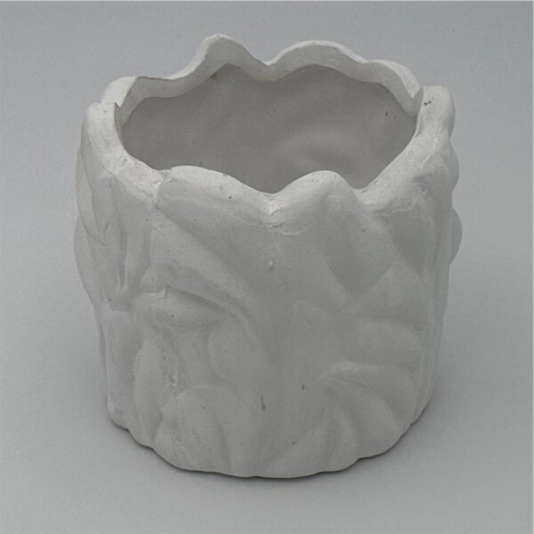 Blumentopf keramik weiss 12x10,5 cm