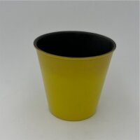Plastikblumentopf gelb 10,5x10 cm