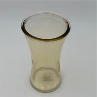 Glas Vase X orange/gelb H 20 D 10 cm