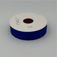 Satinband 25mm blau 25m