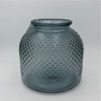 Glas Recycle Kerzenhalter 24 x 24 Cm Warm grau