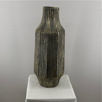 Vase Metall D 23 x 59 Cm Antique gold-grau washed