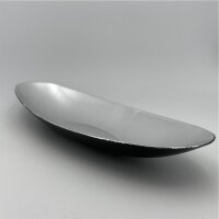 Schale oval silber 40 x 17 Cm