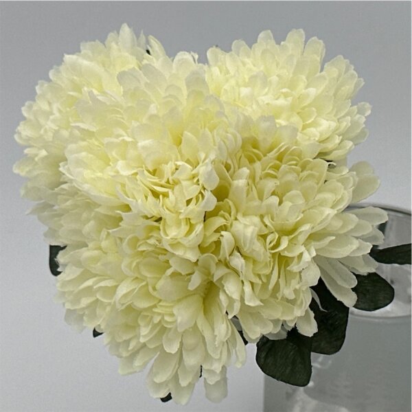 Chrysanthemen Sträusschen,7 Blüte Creme