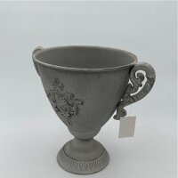 Metall Pokal 25 Cm antik-braun