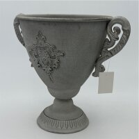 Metall Pokal 25 Cm antik-braun