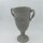 Metall-Pokal H 34 Cm,antik-grau