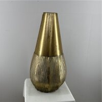 Vase Metall  H 59 x 29 Cm Antique gold greywash