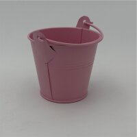 Zinkeimer rosa 8 x 7 Cm Mit Henkel