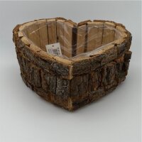 Herzpflanzschale Holz 25 Cm