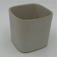 Blumentopf Keramik  creme 10x10x10 cm