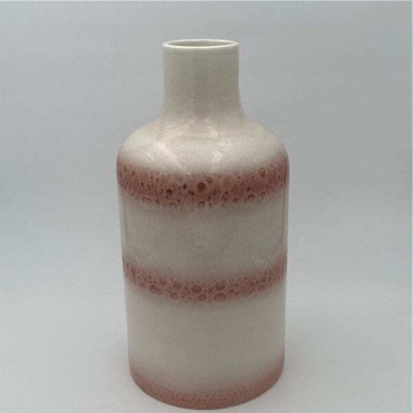 Steingut-Vase farbverlauf weiss 16 x 30,5 Cm