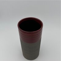 Vase Stina anthracit/rot D 10,5 cm    H 22 cm