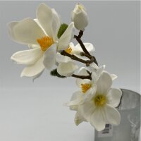 Magnolien Pick 4 Blüten 40 cm Creme
