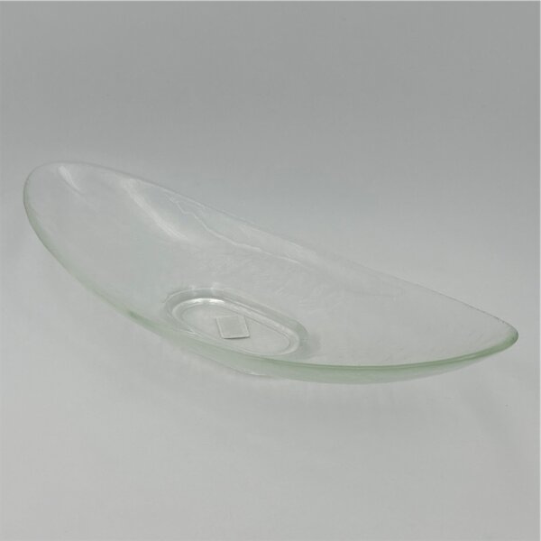 Schale Oval Glas H 8x40 cm