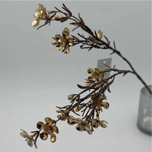 Wax-Blumen gold 50 Cm
